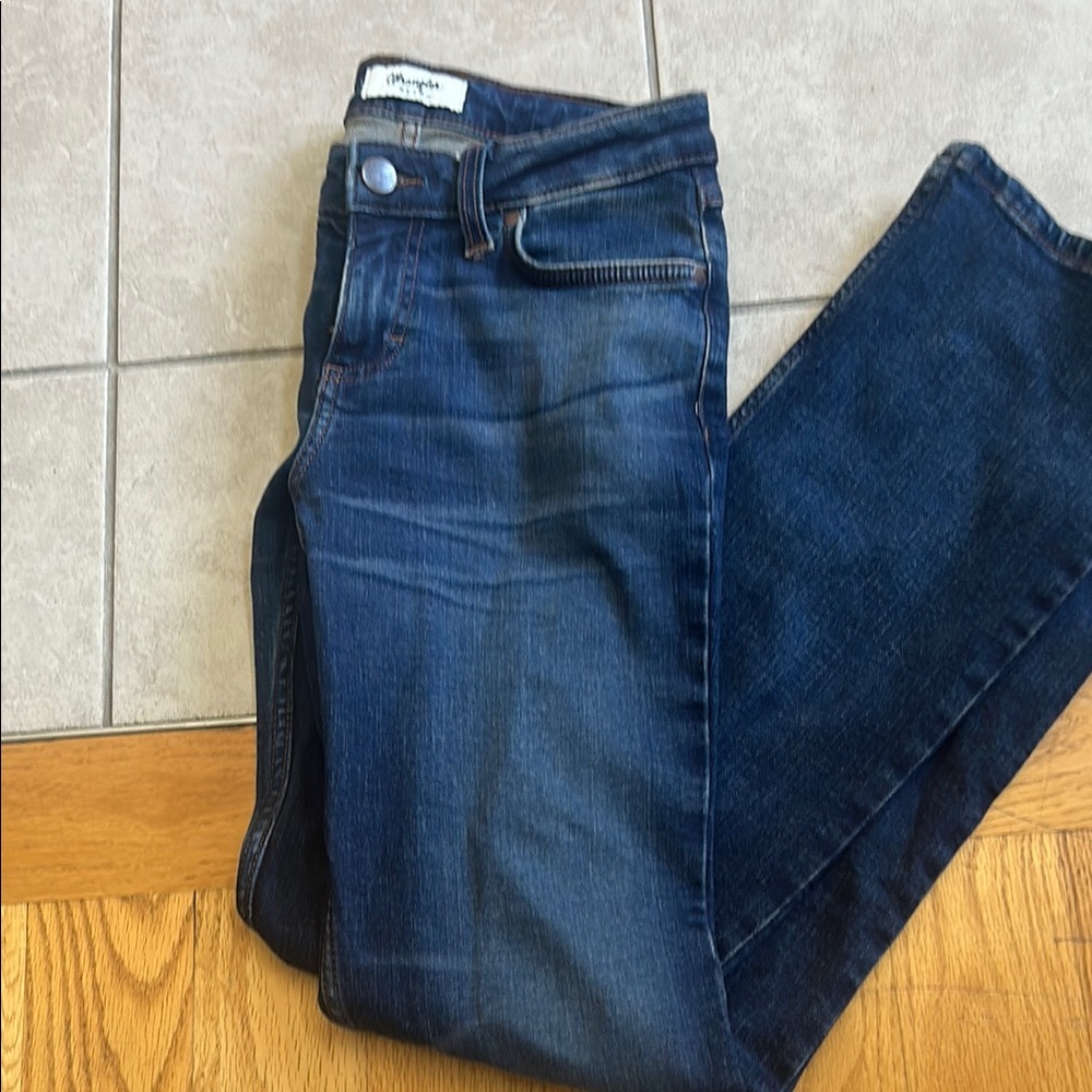 Wrangler Women's Flare Jeans - Dark Blue